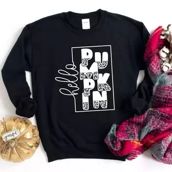 Толстовка Hello Pumpkin Square Simply Sage Market