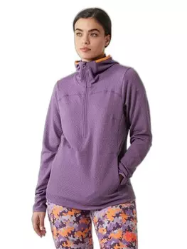 Толстовка Helly Hansen W POWDERQUEEN MIDLAYER, фиолетовый
