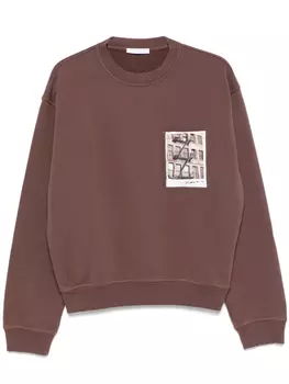 Толстовка Helmut Lang Brooklyn-postcard, коричневый