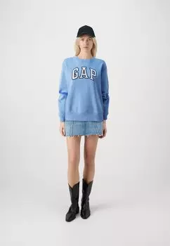 Толстовка Heritage Crew GAP, рубашечная синяя