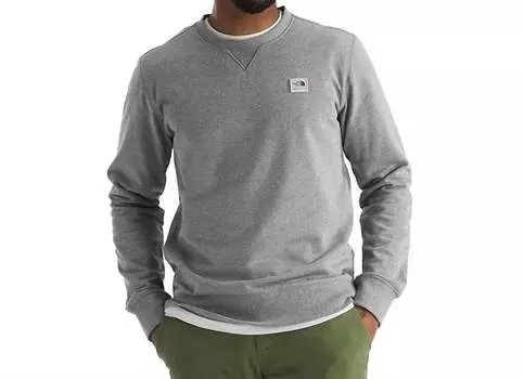 Толстовка Heritage Patch Crew в цвете Heather Grey The North Face