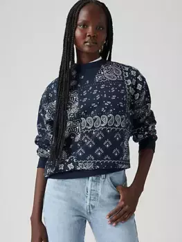 Толстовка Heritage с круглым вырезом Levi's, синий