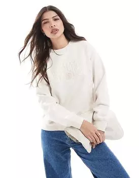 Толстовка Heritage с логотипом в тон бежевого цвета Levi's