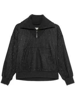 Толстовка Herno, украшенная стразами, серый