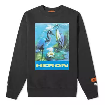 Толстовка heron crew sweatshirt 'black' Heron Preston, черный