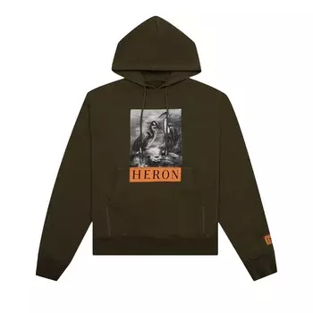 Толстовка Heron Preston BW Темно-Оливковая