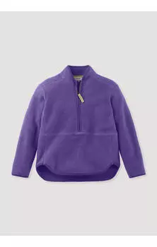 Толстовка Hessnatur Fleece Troyer, фиолетовый