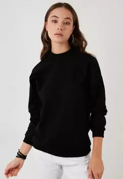 Толстовка HIGH COLLAR LELA, цвет black