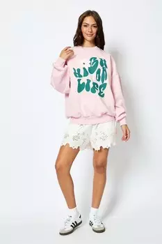 Толстовка High on life в Skinnydip, розовый