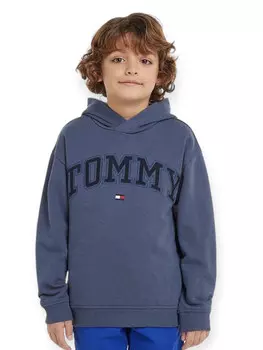 Толстовка hilfiger felpa varsity per ragazzi Tommy, синий