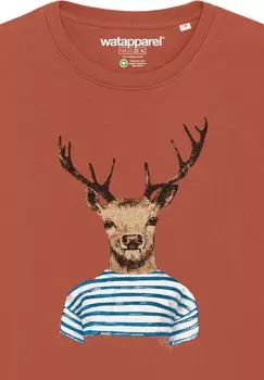 Толстовка HIRSCH watapparel, коралловый