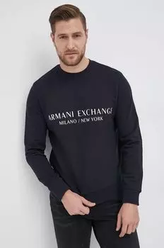 Толстовка Хлопок 8NZM88.ZJKRZ.NOS Armani Exchange, темно-синий