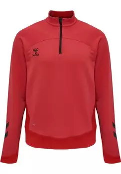 Толстовка HMLLEAD HALF ZIP Hummel, цвет true red