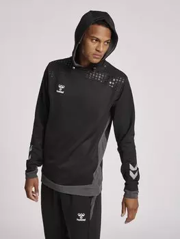 Толстовка Hmllead Poly Hoodie Hummel, черный