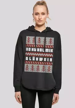 Толстовка HO HO HOL MIR GLHWEIN WEIHNACHTEN - Hoodie F4NT4STIC, черный