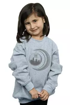 Толстовка Хогвартса с Луной Harry Potter, серый