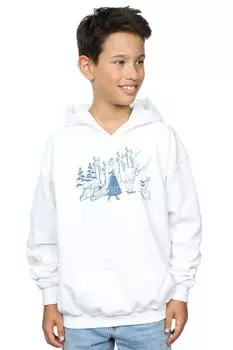 Толстовка «Холодное сердце» с Анной Свен и Олафом Disney, белый