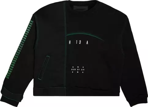 Толстовка Hood By Air Panelled Sweatshirt 'Black', черный