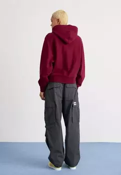 Толстовка HOODED AMERICAN SCRIPT Carhartt WIP, Бордо