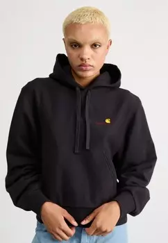 Толстовка HOODED AMERICAN SCRIPT Carhartt WIP, черный