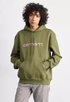 Толстовка HOODED Carhartt WIP, цвет dundee/glassy pink