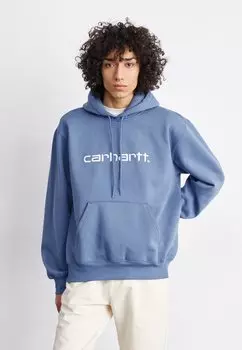 Толстовка HOODED Carhartt WIP, цвет sorrent/white