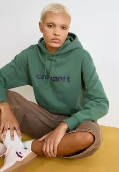 Толстовка HOODED Carhartt WIP, зеленый