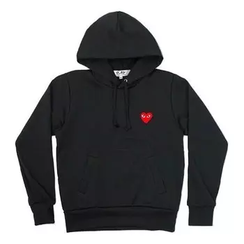 Толстовка hoodie 'black' Comme Des Garcons Play, черный