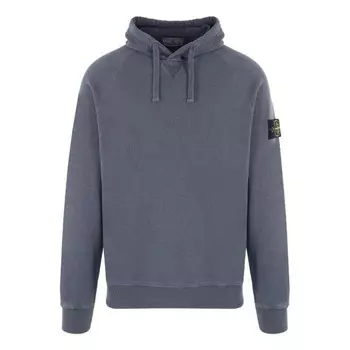 Толстовка hoodie 'dark blue' Stone Island, синий