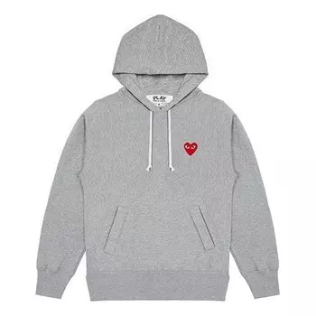 Толстовка hoodie 'grey' Comme Des Garcons Play, серый