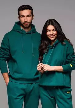 Толстовка Hoodie Ombre, темно-зеленый