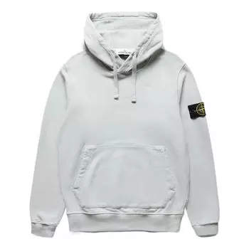 Толстовка hoodie 'pearl grey' Stone Island, серый