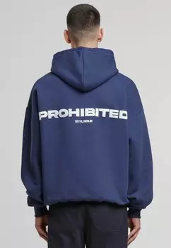 Толстовка Hoodie PROHIBITED, темно-синий