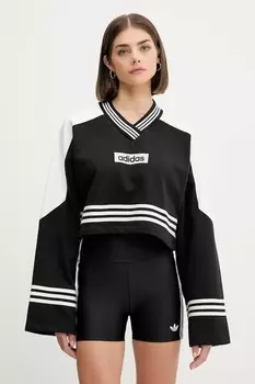 Толстовка худи Crew Adidas Originals, черный