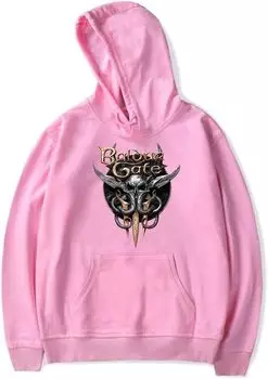 Толстовка худи JFeuytr Baldurs Gate 3, розовый