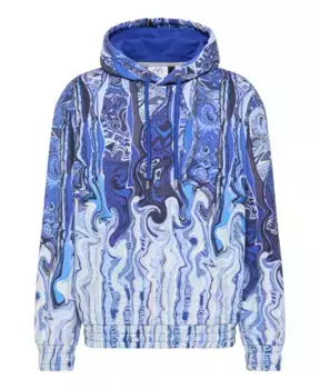 Толстовка художественной вязки Carlo Colucci, синий