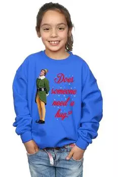 Толстовка Hug Buddy Elf, синий