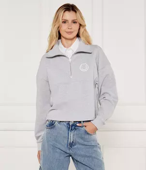 Толстовка Hugo Blue DAHANNA Oversize fit, серый