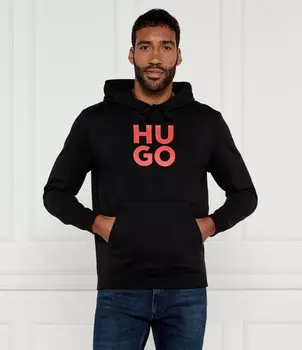 Толстовка HUGO Daltorreson Regular Fit, черный
