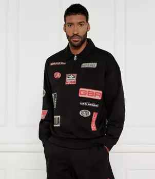 Толстовка HUGO Danwyll_RB x Racing Bulls Relaxed fit, черный