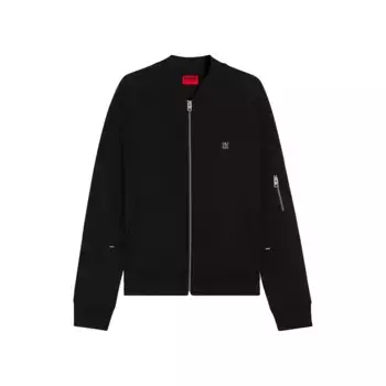 Толстовка HUGO Dargen 10267272 01 full zip, черный