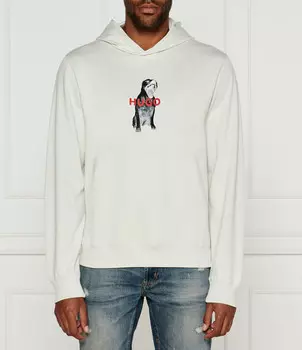 Толстовка HUGO Dartchon Regular Fit, кремовый