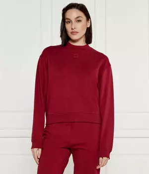 Толстовка Hugo Daxandria Relaxed Fit, бургундия