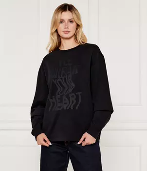 Толстовка HUGO Deyrene Regular Fit, черный