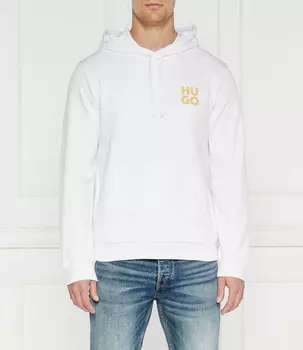 Толстовка HUGO Dimonihood Regular Fit, белый