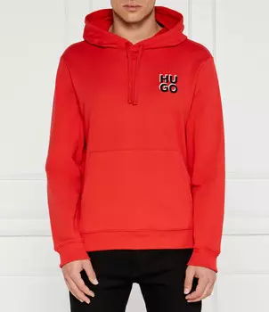Толстовка HUGO Dimonihood Regular Fit, красный
