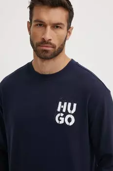 Толстовка HUGO для отдыха, темно-синий