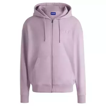 Толстовка HUGO Doa 01 BLUE full zip, фиолетовый