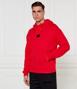 Толстовка HUGO Dugojellow Regular Fit, красный