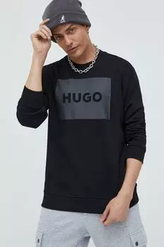 Толстовка HUGO из хлопка Hugo, черный